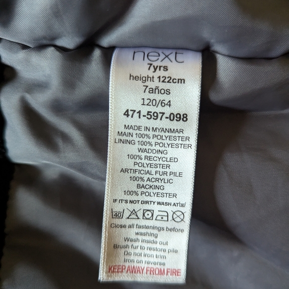 Next Boys Coat - Picture 3 of 6